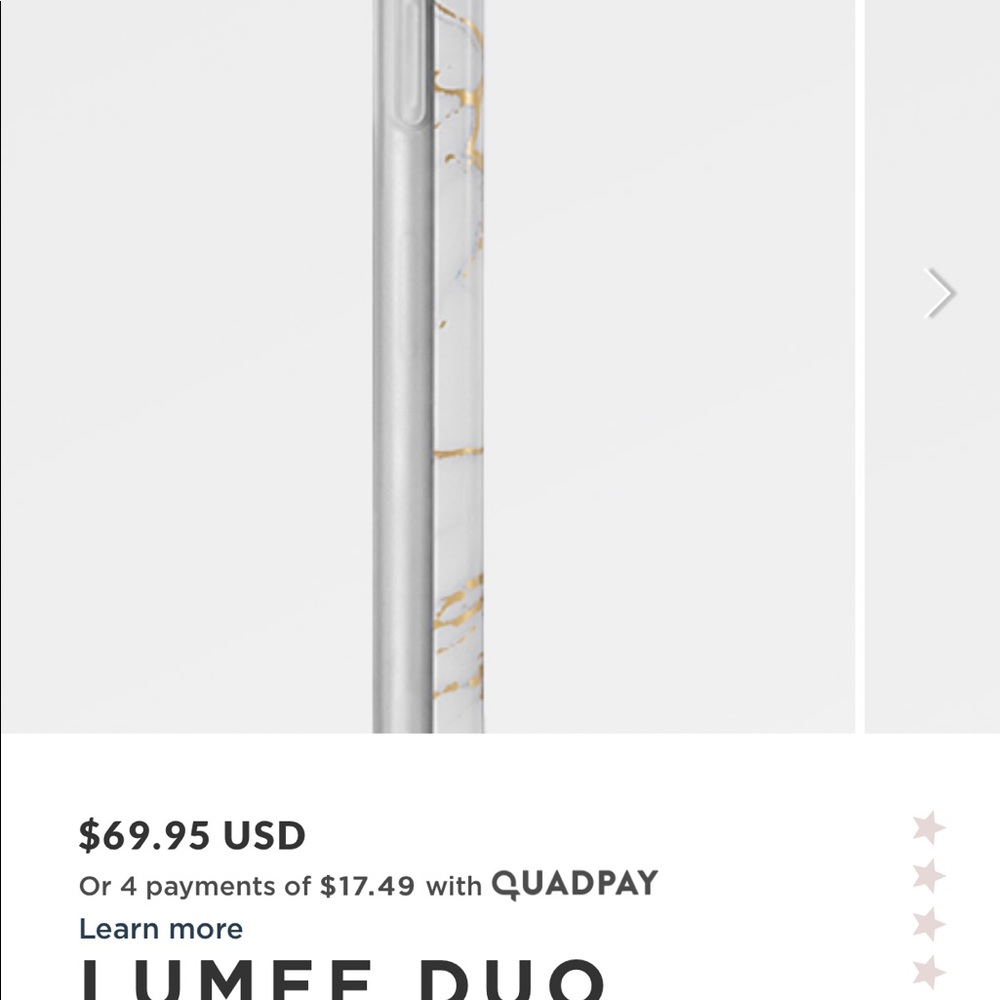 LuMee Duo Gold Marble Phone Case iPhone 6,7,8 Plus